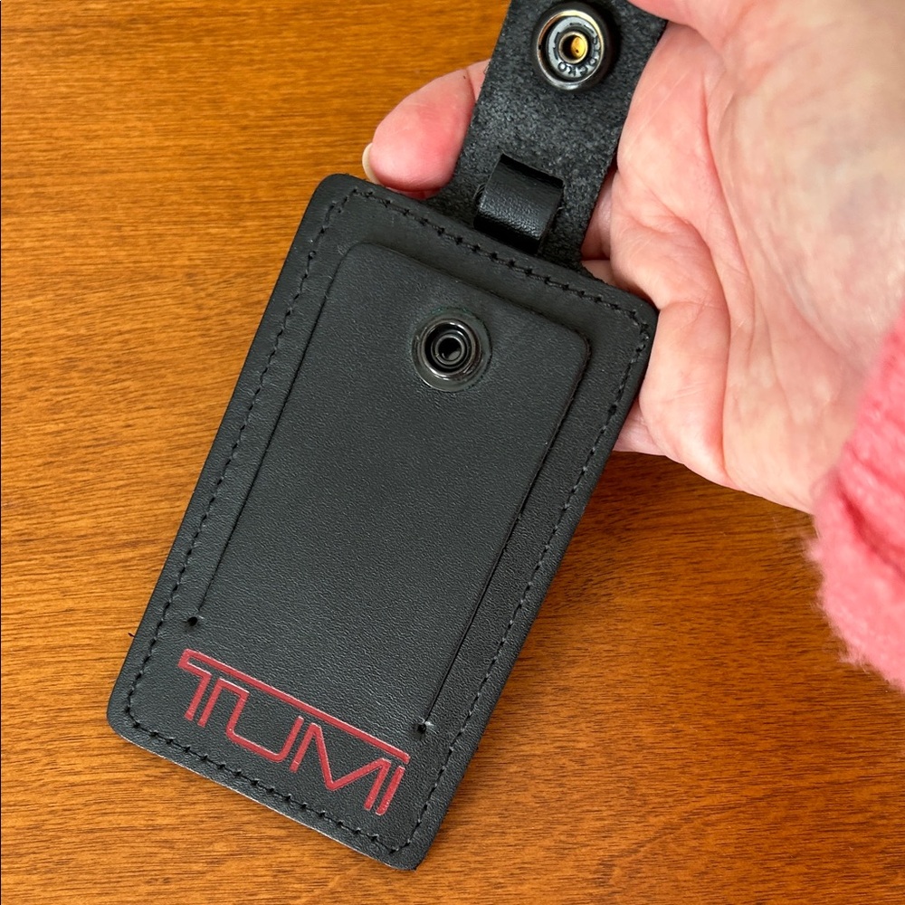 Tumi Black Travel Luggage Tag